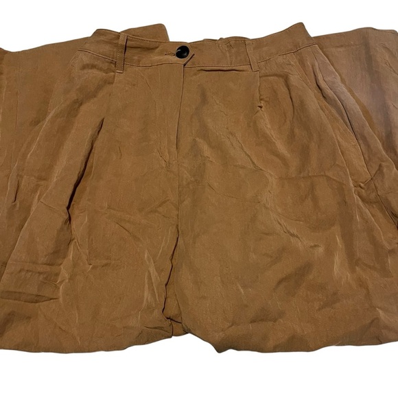 Rag & Bone Ivy Culotte Pants Womens 6 Dark Khaki Wide Leg Cropped - Picture 3 of 7